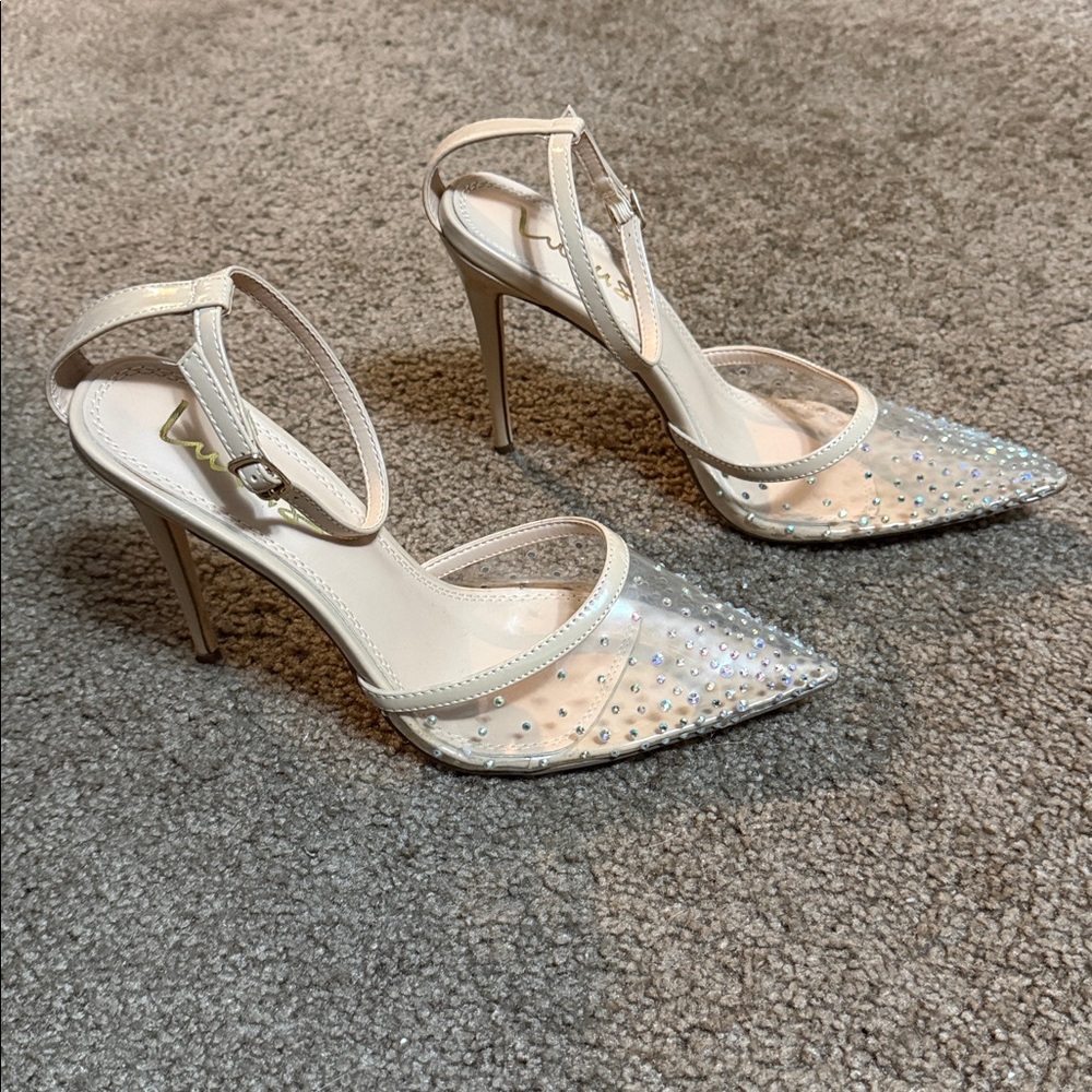 Lulu’s Rhinestone Heels - Picture 3 of 6